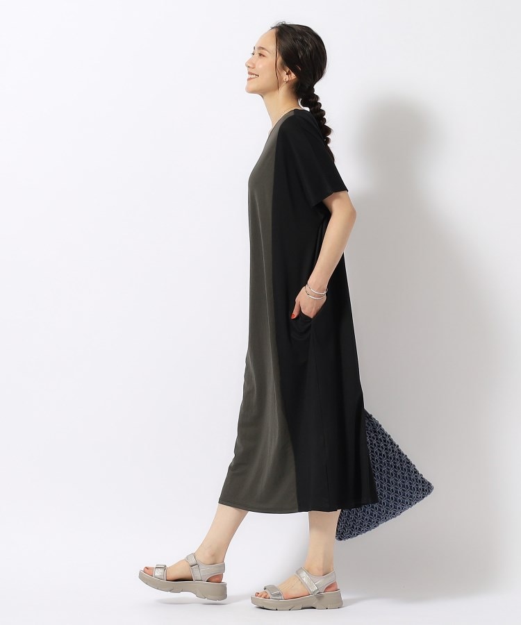 シューラルー(SHOO・LA・RUE)の【洗える】サッと着るだけでパッと決まる 切り替えカノコ ワンピース2
