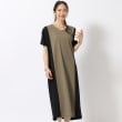 シューラルー(SHOO・LA・RUE)の【洗える】サッと着るだけでパッと決まる 切り替えカノコ ワンピース モカブラウン(542)