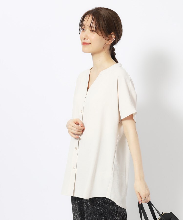 シューラルー(SHOO・LA・RUE)の【イージーケア】オンにもオフにも 前あきスキッパーシャツ9