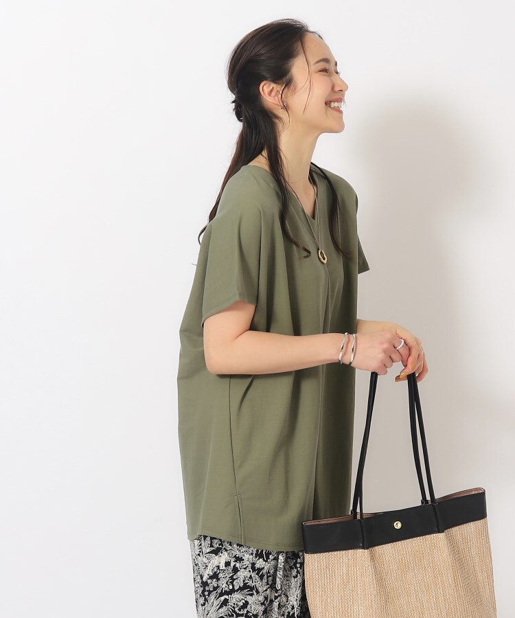 シューラルー(SHOO・LA・RUE)のさらっとゆったり カノコVネックトップス14