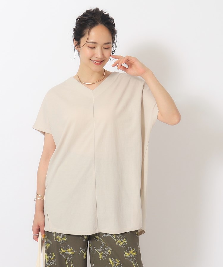 さらっとゆったり カノコVネックトップス(カットソー) | SHOO さらっとゆったり カノコVネックトップス(カットソー) | SHOO
