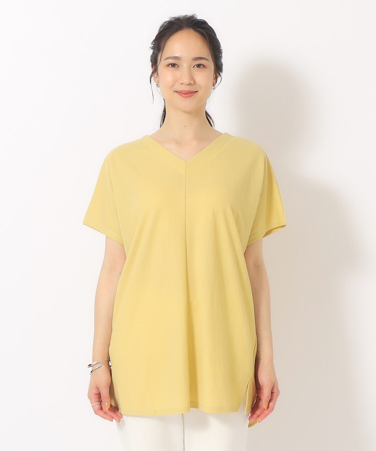 シューラルー(SHOO・LA・RUE)のさらっとゆったり カノコVネックトップス17