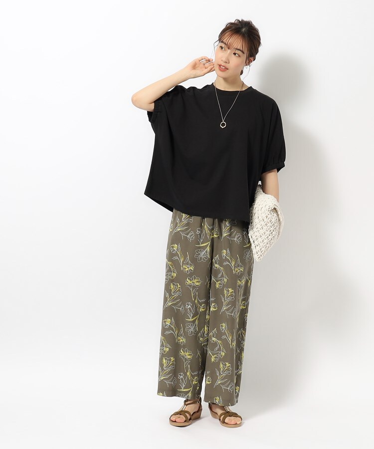 シューラルー(SHOO・LA・RUE)の【洗える】袖口ギャザー ゆるドルマントップス4