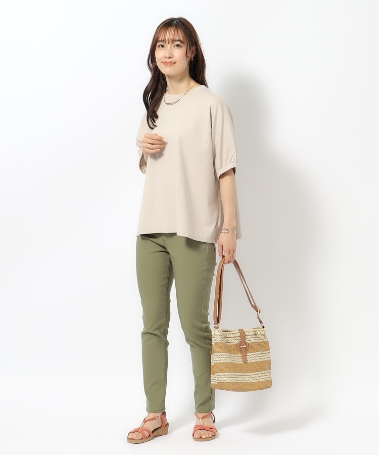 シューラルー(SHOO・LA・RUE)の【洗える】袖口ギャザー ゆるドルマントップス16