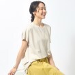シューラルー(SHOO・LA・RUE)の【洗える】インでもアウトでも 裾タックデザイントップス グレージュ(050)