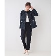 シューラルー(SHOO・LA・RUE)の【洗える/S-3L/セットアップ可】セレモニーや通勤に カットジョーゼットテーパードパンツ16