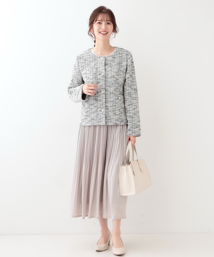 セレモニーにも】ひらりと揺れる上品シルエット サテンプリーツ セレモニーにも】ひらりと揺れる上品シルエット サテンプリーツ