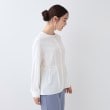 シューラルー(SHOO・LA・RUE)の【S-3L】さらり軽やか インせず決まる ペプラムブラウス2