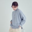 シューラルー(SHOO・LA・RUE)の【洗える/ちくちくしにくい/静電気軽減】スウェットライク ハイネックニット14