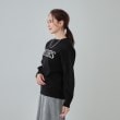 シューラルー(SHOO・LA・RUE)の【洗える/ちくちくしにくい/静電気軽減】スウェットライク ロゴニット6