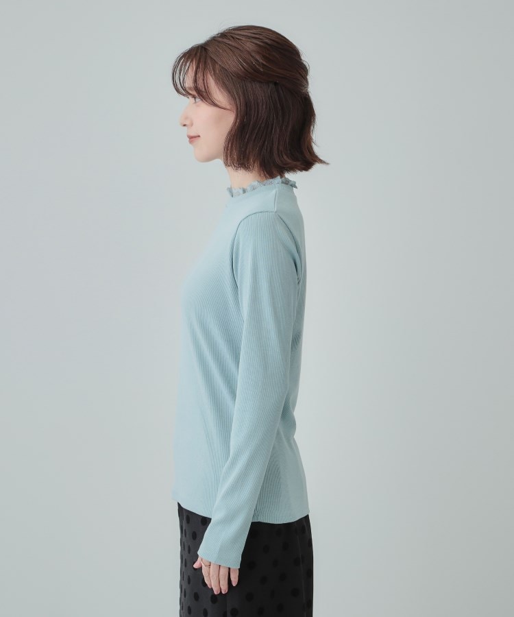 シューラルー(SHOO・LA・RUE)の【S-LL】衿レースハイネックリブトップス18