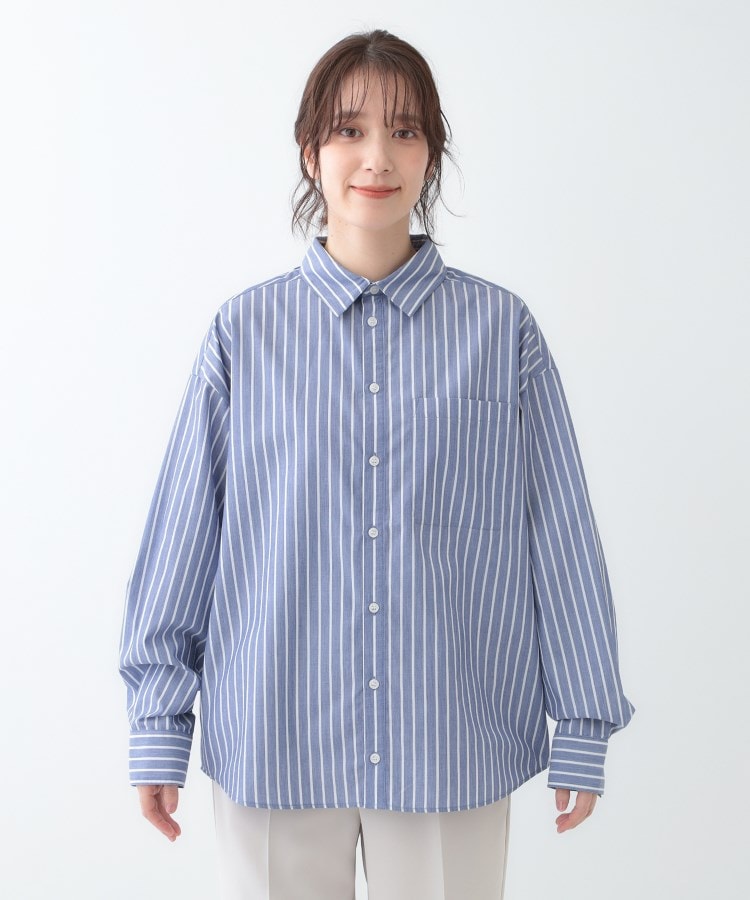 シューラルー(SHOO・LA・RUE)の【洗える/S-LL】シーズン問わず合わせやすい ベーシックカラーシャツ13
