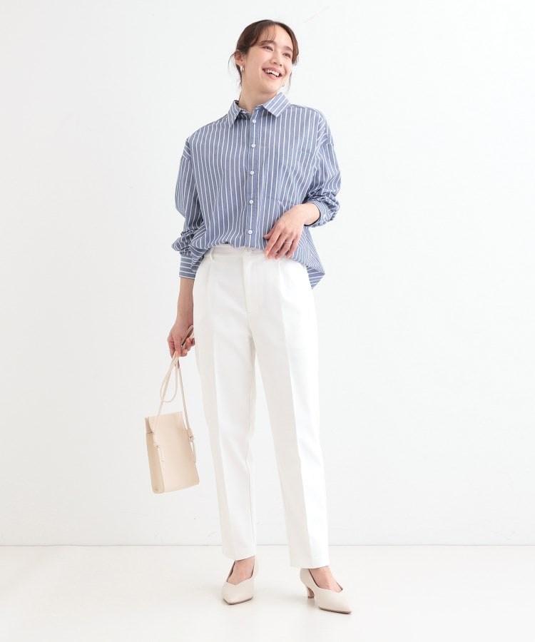 シューラルー(SHOO・LA・RUE)の【洗える/SS-3L/美脚シルエット】ソフトスティックパンツ11