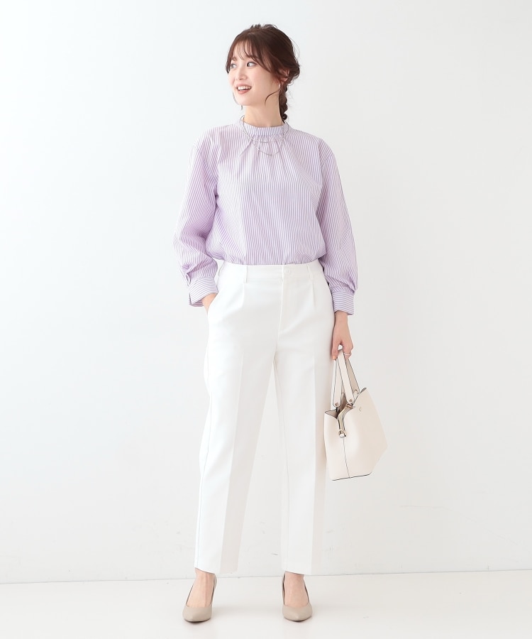 シューラルー(SHOO・LA・RUE)の【洗える/SS-3L/美脚シルエット】ソフトスティックパンツ33