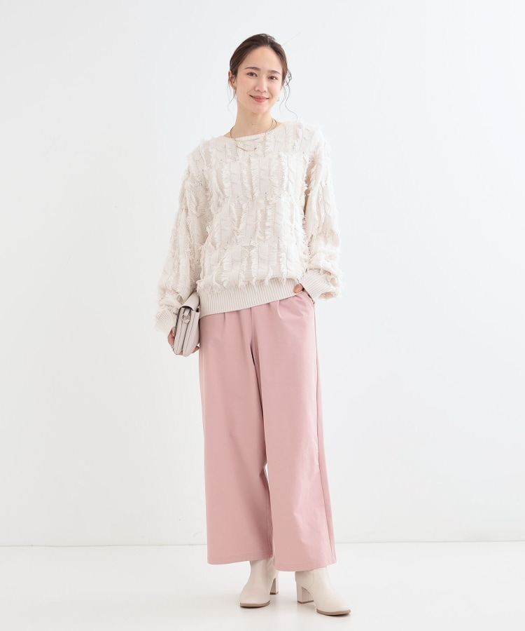 シューラルー(SHOO・LA・RUE)の【S-LL】一枚で主役級。フリンジが目を惹くゆるニット21