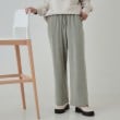 シューラルー(SHOO・LA・RUE)のやわらかい風合いが魅力 裏起毛イージーパンツ【SHOO WARM】 グリーン(022)