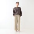 シューラルー(SHOO・LA・RUE)の【洗える/S-LL】大人のきれいめスタイルに ワイドパンツ3