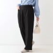 シューラルー(SHOO・LA・RUE)の【洗える/S-LL】大人のきれいめスタイルに ワイドパンツ ブラック(019)