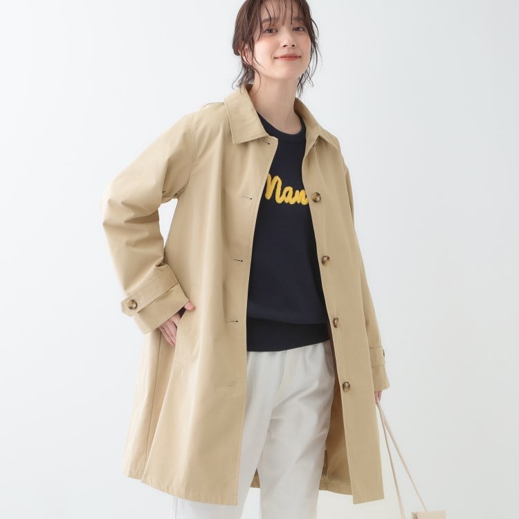 シューラルー(SHOO・LA・RUE)の【S-LL/撥水/防花粉】オンにもオフにも ステンカラーコート ステンカラーコート