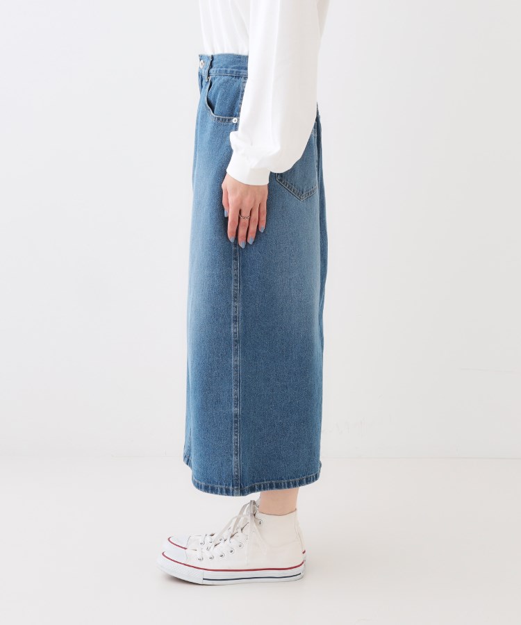 シューラルー(SHOO・LA・RUE)の【S-LL/洗える】年中穿ける デニム ナロースカート10