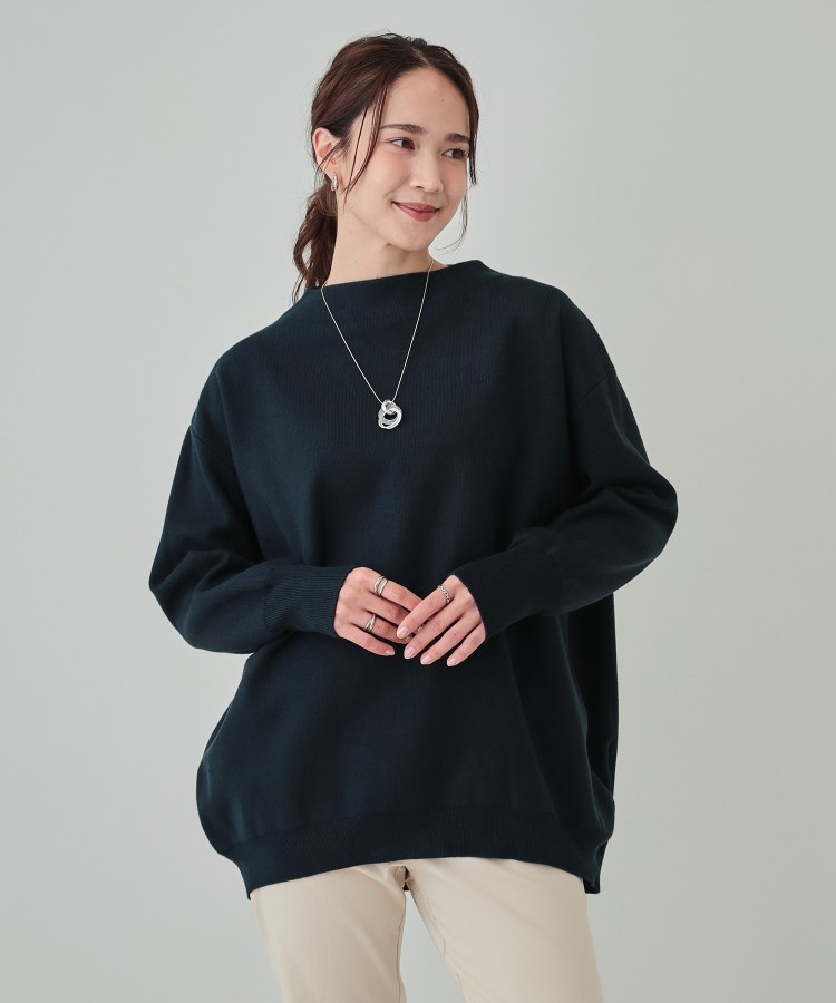 シューラルー(SHOO・LA・RUE)の【洗える/体型カバー】絶妙なネックラインにこだわった コクーンニット9