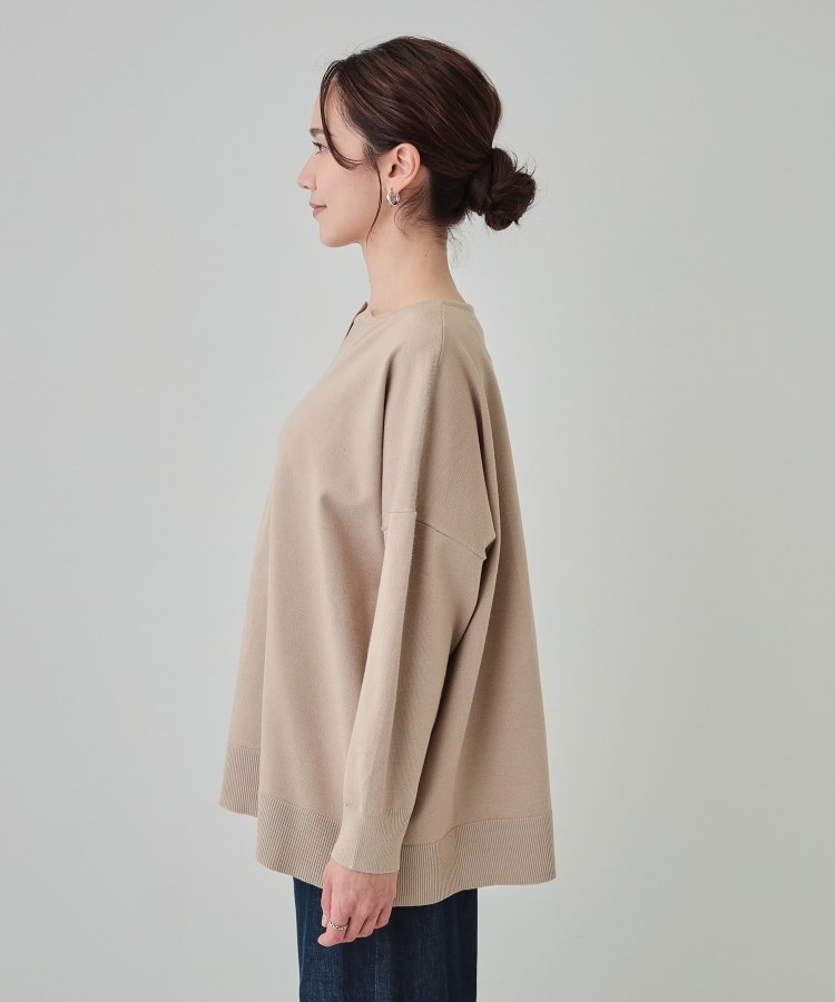 シューラルー(SHOO・LA・RUE)の【洗える】レイヤードコーデも楽しめる もちもちVネックニット14