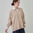 シューラルー(SHOO・LA・RUE)の【洗える】レイヤードコーデも楽しめる もちもちVネックニット ベージュ(052)