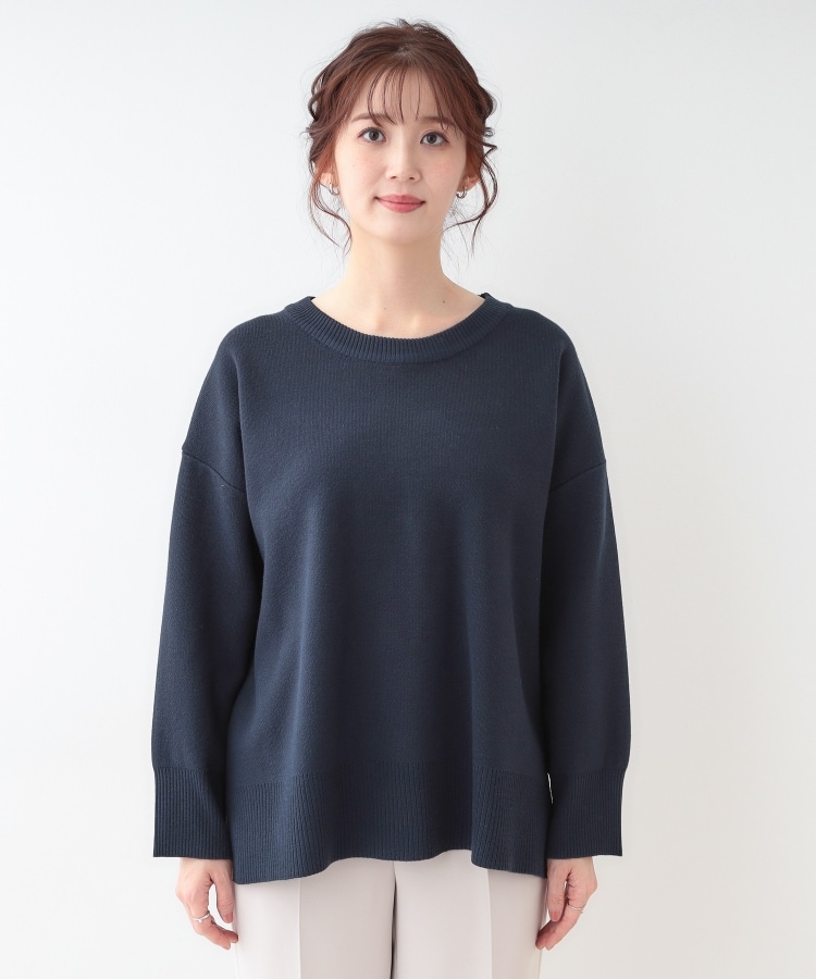 シューラルー(SHOO・LA・RUE)の【S-LL/洗える】スウェットライク オーバーサイズニット25