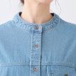 シューラルー(SHOO・LA・RUE)の【洗える/体型カバー】デニム シャツワンピース16