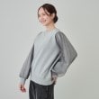 シューラルー(SHOO・LA・RUE)の【洗える/S-LL】一枚でサマ見え 裏起毛お袖チュールスウェット【SHOO WARM】6