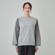 シューラルー(SHOO・LA・RUE)の【洗える/S-LL】一枚でサマ見え 裏起毛お袖チュールスウェット【SHOO WARM】9