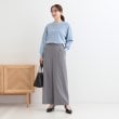 シューラルー(SHOO・LA・RUE)の【S-LL/洗える】顔回りすっきりガーター編み切り替えニット3