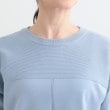 シューラルー(SHOO・LA・RUE)の【S-LL/洗える】顔回りすっきりガーター編み切り替えニット16