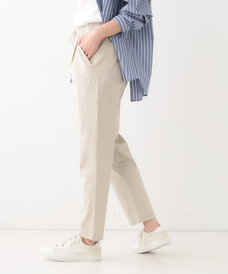 シューラルー(SHOO・LA・RUE)の【洗える/SS-3L/美脚シルエット】綿ストレッチイージーテーパードパンツ10