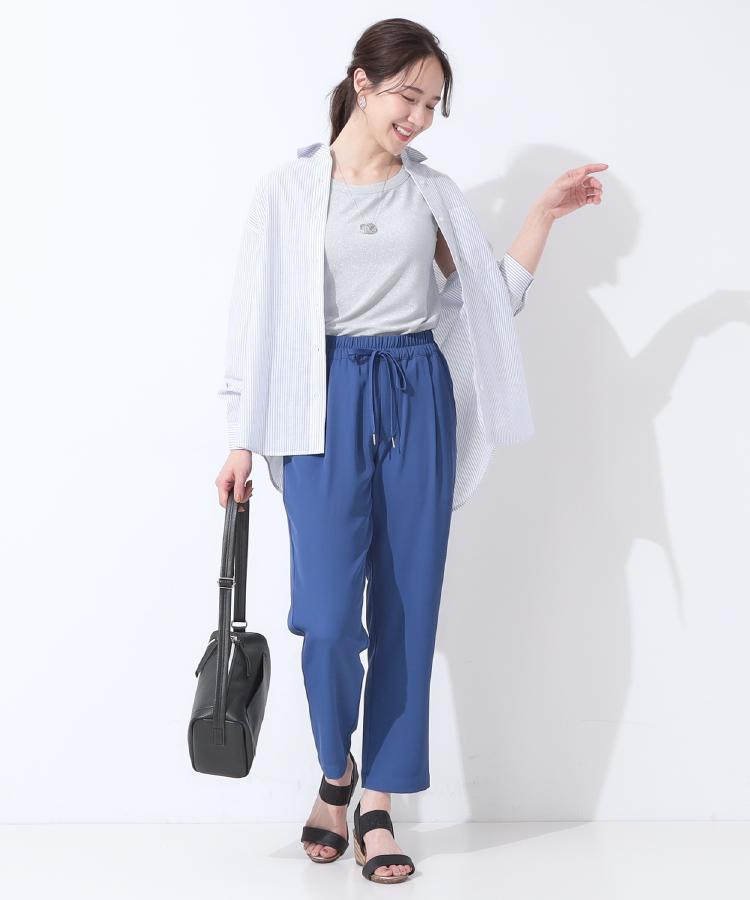 シューラルー(SHOO・LA・RUE)の【接触冷感】さらさらぷるん イージーテーパードパンツ39
