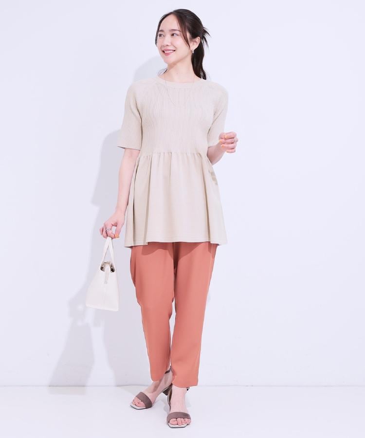 シューラルー(SHOO・LA・RUE)の【接触冷感】さらさらぷるん イージーテーパードパンツ47