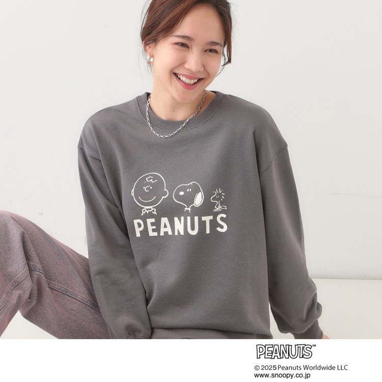 シューラルー(SHOO・LA・RUE)の【PEANUTS】プリントスウェット スウェット・トレーナー