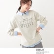 シューラルー(SHOO・LA・RUE)の【PEANUTS】プリントスウェット ライトグレー(411)