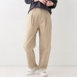 シューラルー(SHOO・LA・RUE)の【洗える/S-LL】脚のラインを拾いにくい 綿ツイルカーブパンツ ベージュ(052)