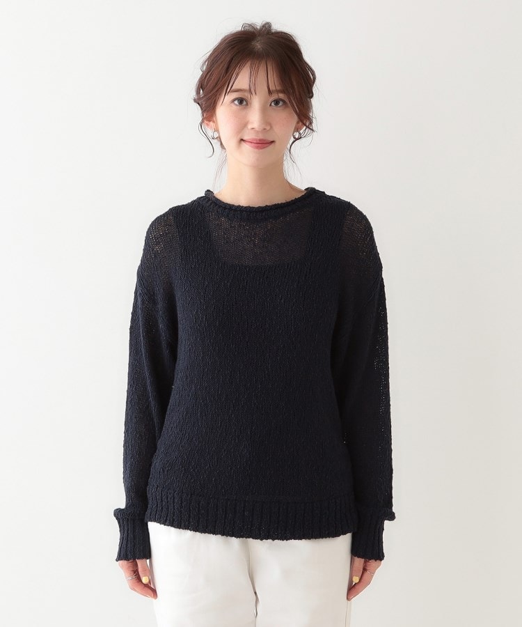 シューラルー(SHOO・LA・RUE)のさりげない凹凸感で表情豊か。ロールネックニット13
