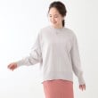 シューラルー(SHOO・LA・RUE)の【洗える/S-LL】長めのリブでお袖すっきり 異素材トップス9