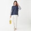 シューラルー(SHOO・LA・RUE)の【S-LL】一枚でサマ見え お袖フリル ストライプトップス11