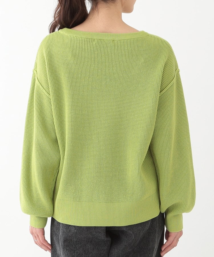 シューラルー(SHOO・LA・RUE)の【洗える/S-LL】ワッフル編みドロップショルダーニット15