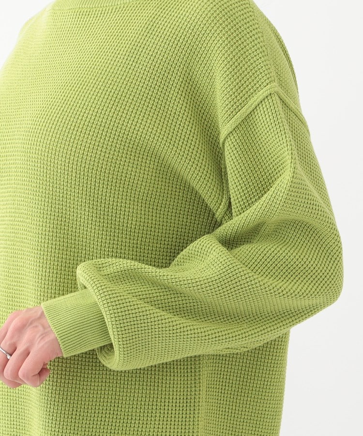 シューラルー(SHOO・LA・RUE)の【洗える/S-LL】ワッフル編みドロップショルダーニット17
