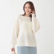 シューラルー(SHOO・LA・RUE)の【洗える/S-LL】ワッフル編みドロップショルダーニット1