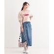 シューラルー(SHOO・LA・RUE)の【洗える/S-LL/ちくちくしにくい】ロゴ入りスウェットライクニット23