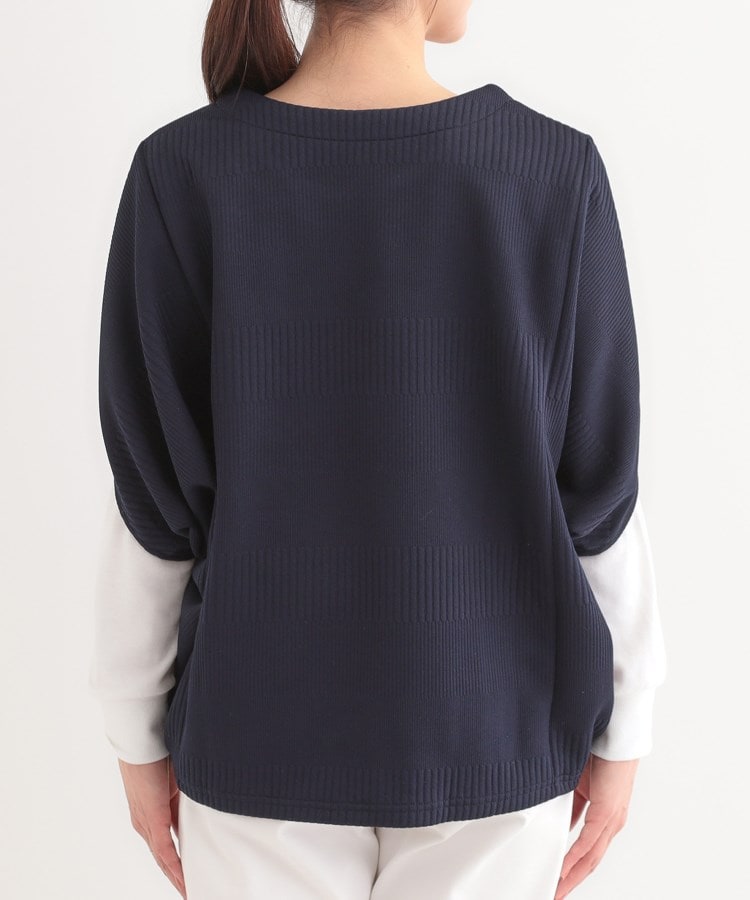 シューラルー(SHOO・LA・RUE)の【2点セット/体型カバー】ロングシーズン楽しめる モモンガトップス＆ロンT24