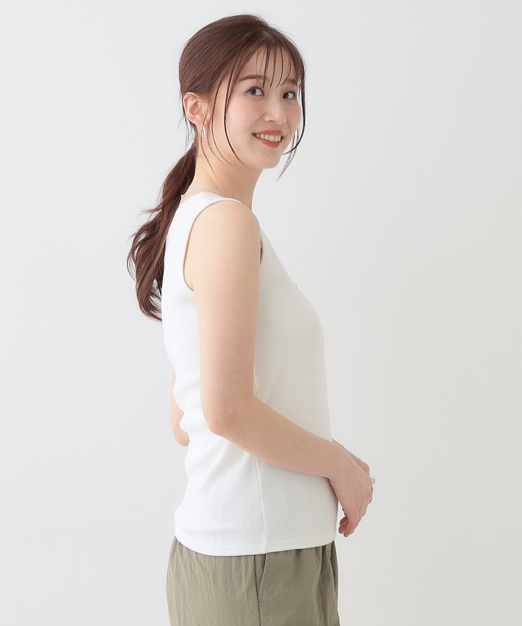 シューラルー(SHOO・LA・RUE)の【洗える/S-LL】色違いで揃えたい テレコリブタンクトップ2