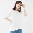 シューラルー(SHOO・LA・RUE)の【ひんやり/UV】インせず着られる とろみペプラム5分袖トップス9