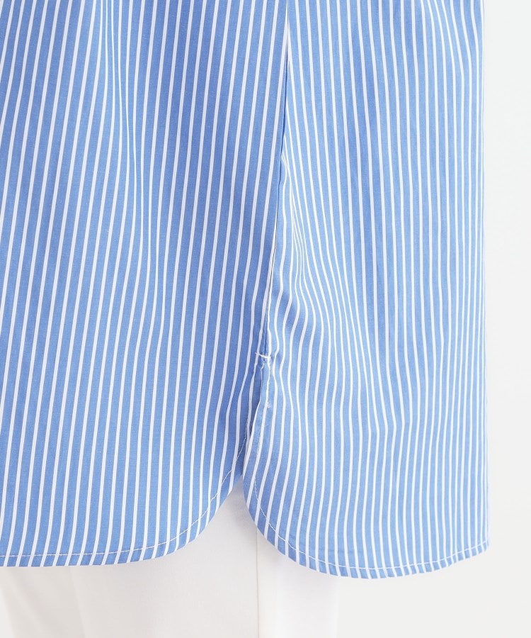 シューラルー(SHOO・LA・RUE)の【洗える/S-LL】リブでこなれ感 ゆるっと着られる ロングシャツ14